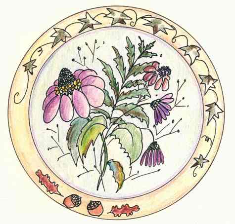Flower Motif drawn years ago.