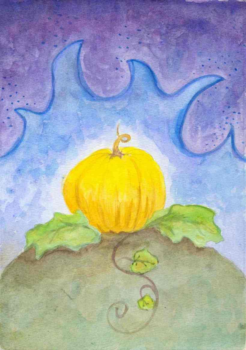 Magic Pumpkin Watercolor Sketch